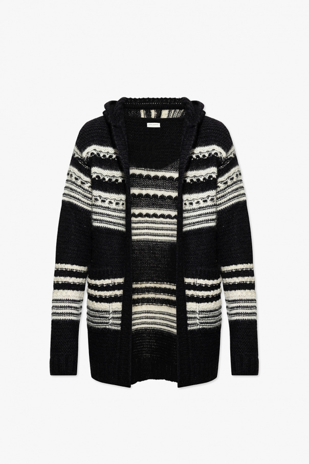 Saint laurent hooded orders Cardigan